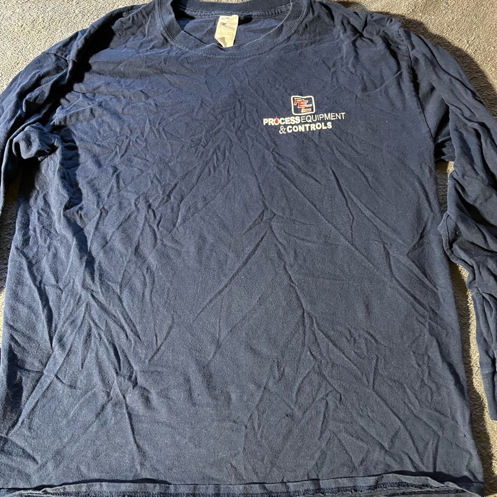 Mens Gildan PEC long sleeve work shirt - Large